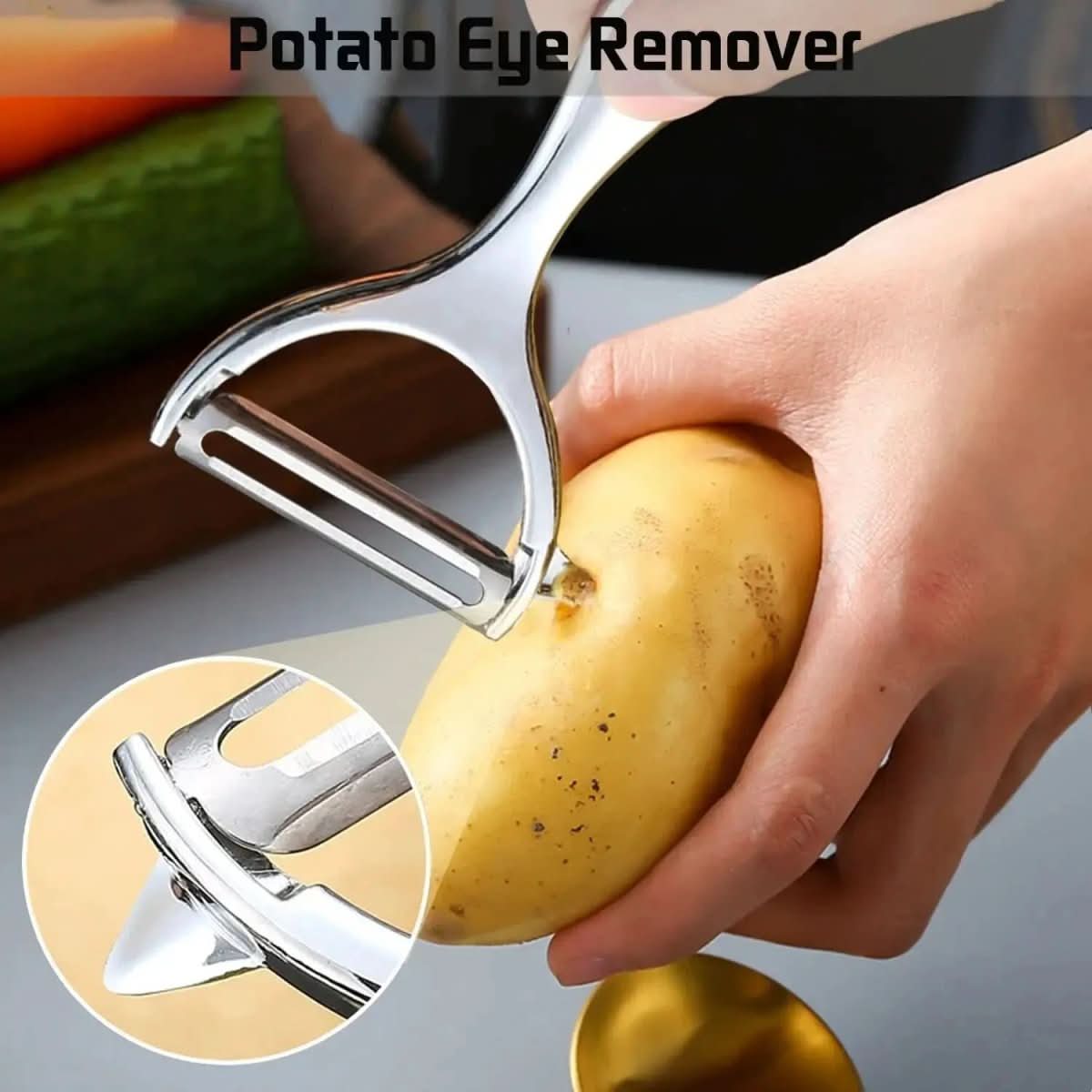 Comfortable, Non-Slip Stainless Steel Peeler for Effortless Prep