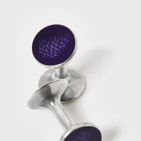 SUPPLIED BY TOM - Purple Pinecone Cufflinks