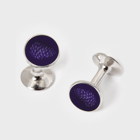SUPPLIED BY TOM - Purple Pinecone Cufflinks