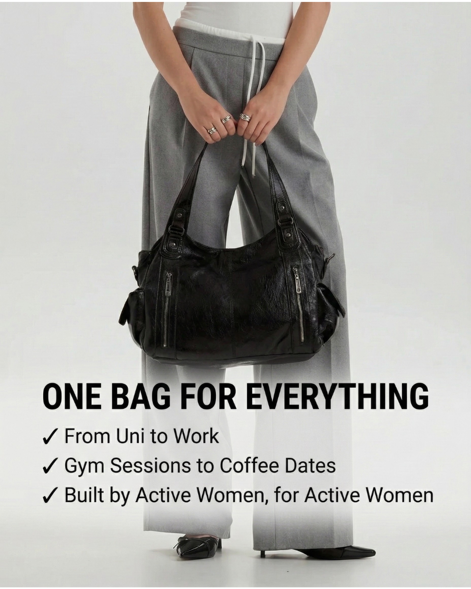 Black university bag