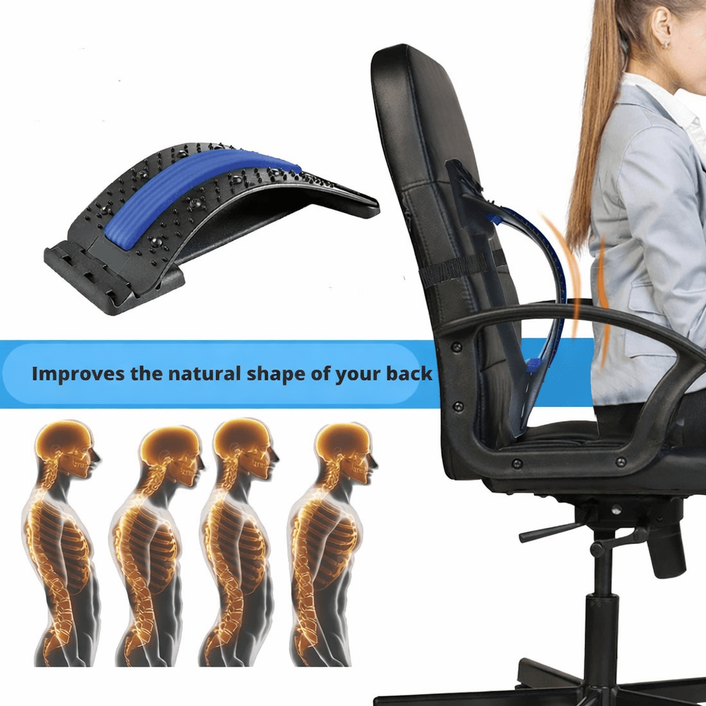 Ergonomic Back Massage Stretcher for Posture & Relaxation