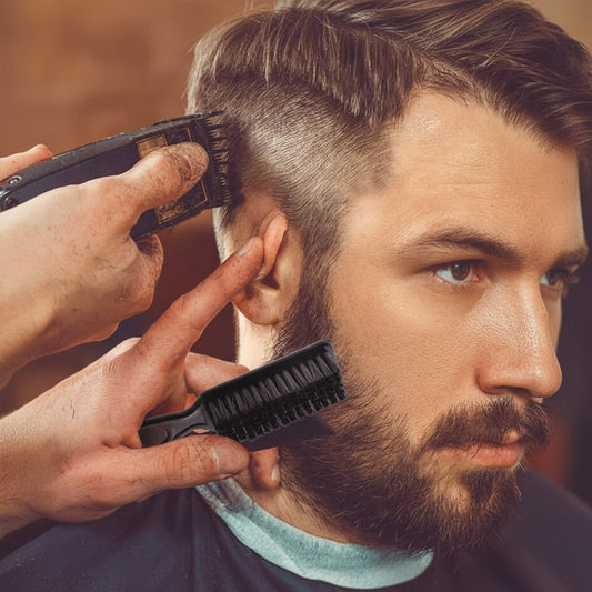 Premium Anti-Static Beard & Hair Brush for Men’s Grooming