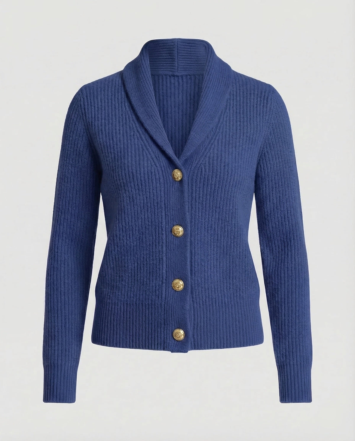 Women's Knit Cardigan with Lapel Collar