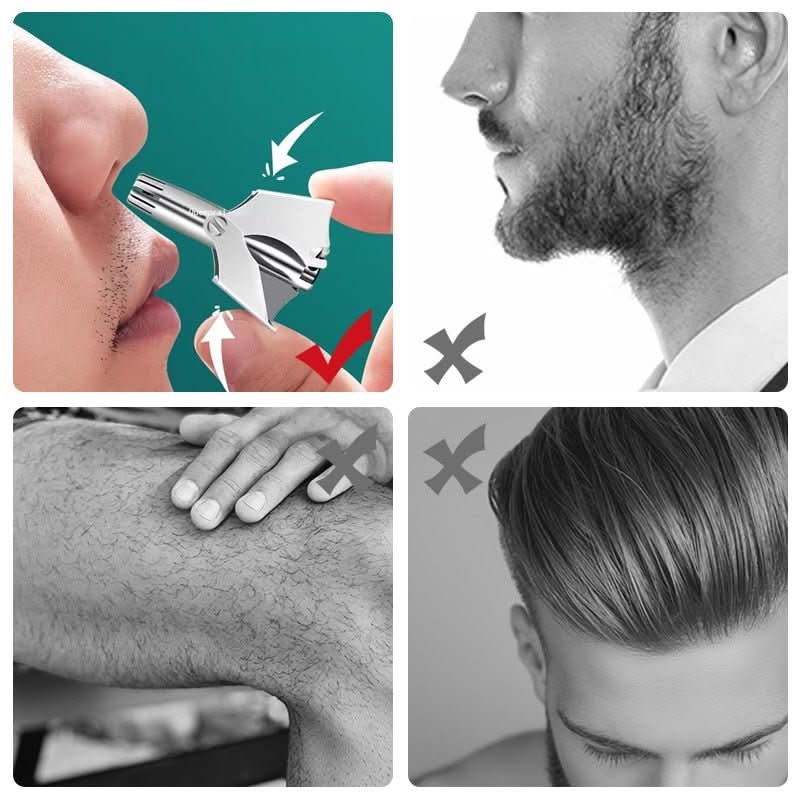 Stainless Steel Nose Hair Cutter for Pain-Free Grooming