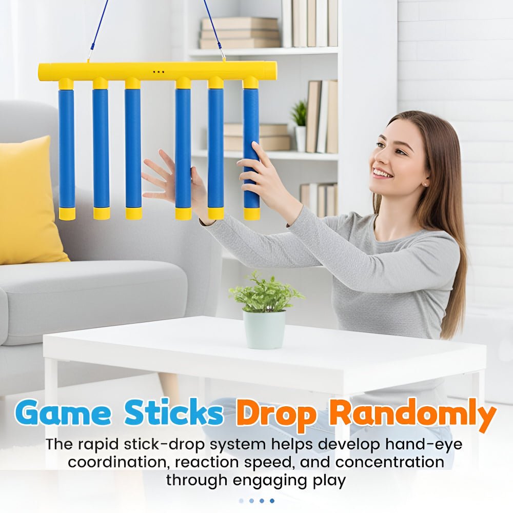 Kids Reflex Game Reaction Trainer with Falling Stick Challenge