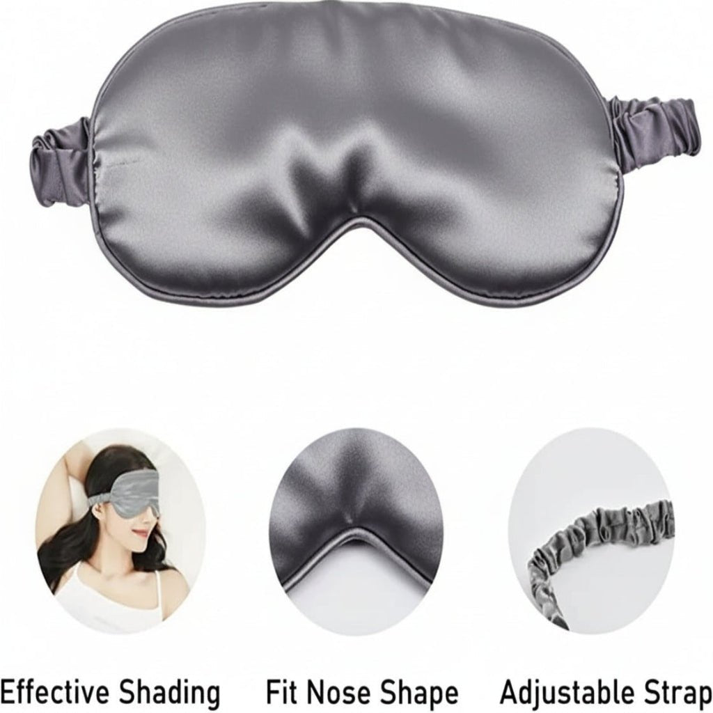 Lightweight Silk-Feel Sleep Mask for Restful Darkness