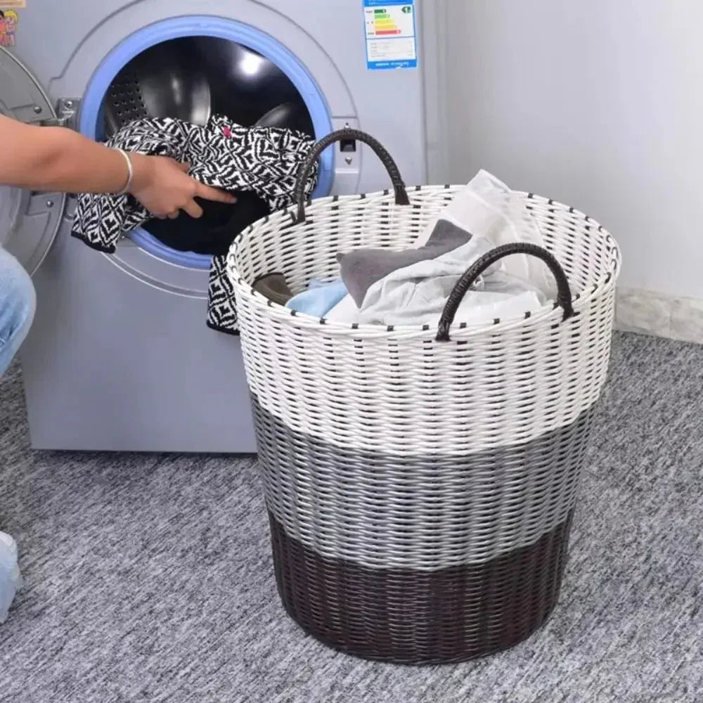 Foldable Rattan-Style Storage for Tidy Homes