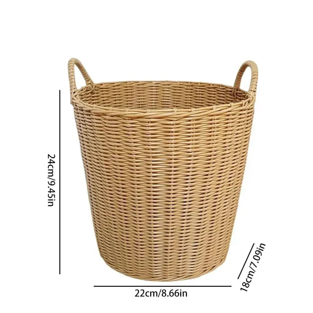Foldable Rattan-Style Storage for Tidy Homes