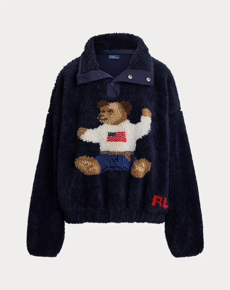 Faux Sherpa Bomber Jacket