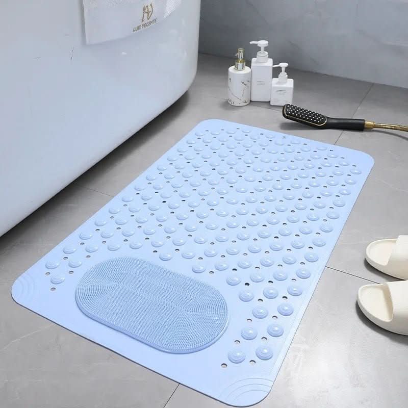 Non-Slip Mat with Built-In Foot Scrubber for Safe & Hygienic Showers