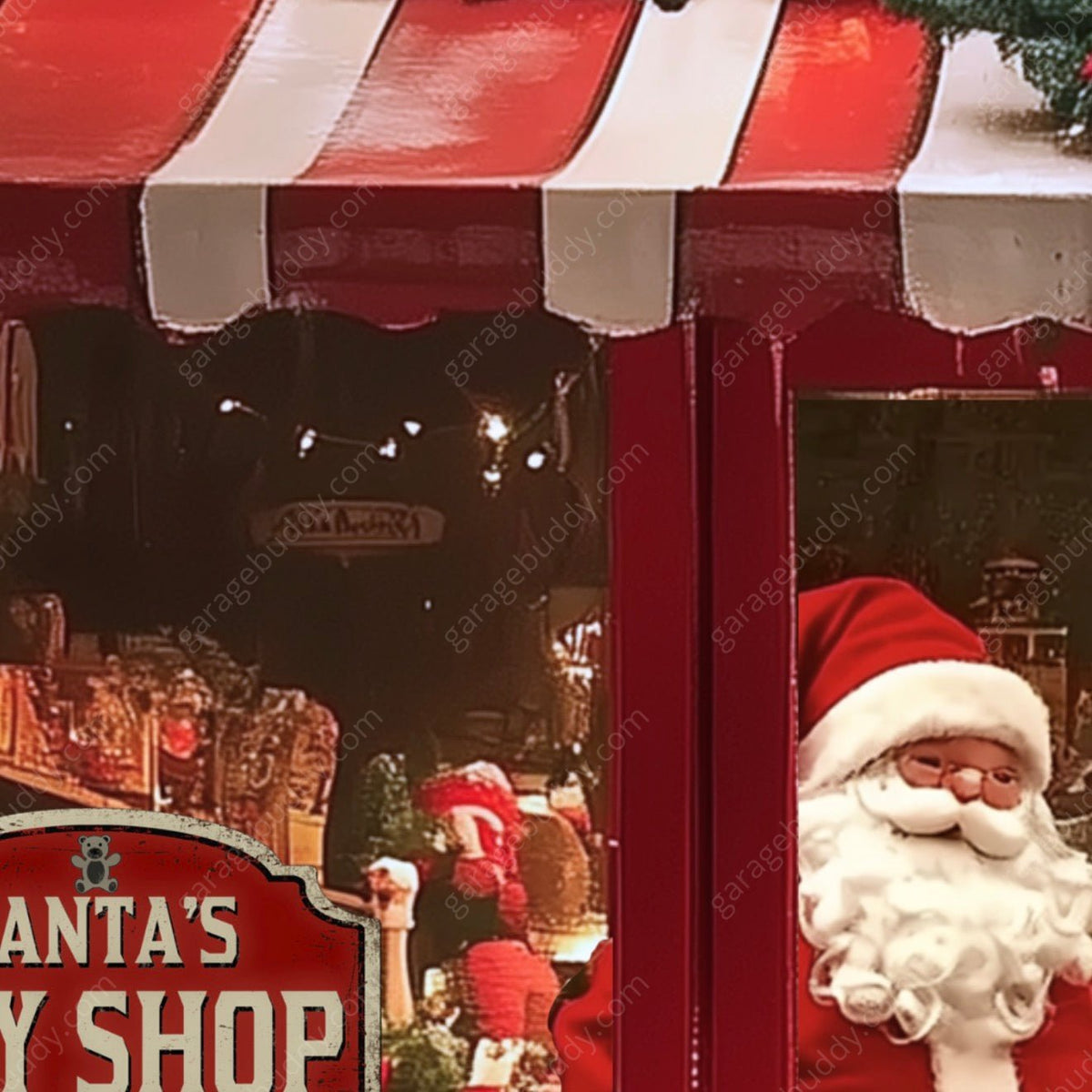 Santa's Toy Shop Garage Door Cover