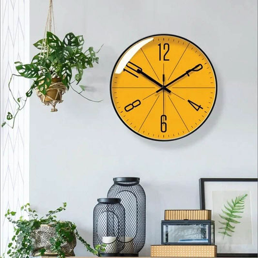 Silent Nordic Wall Clock with Minimalist Design