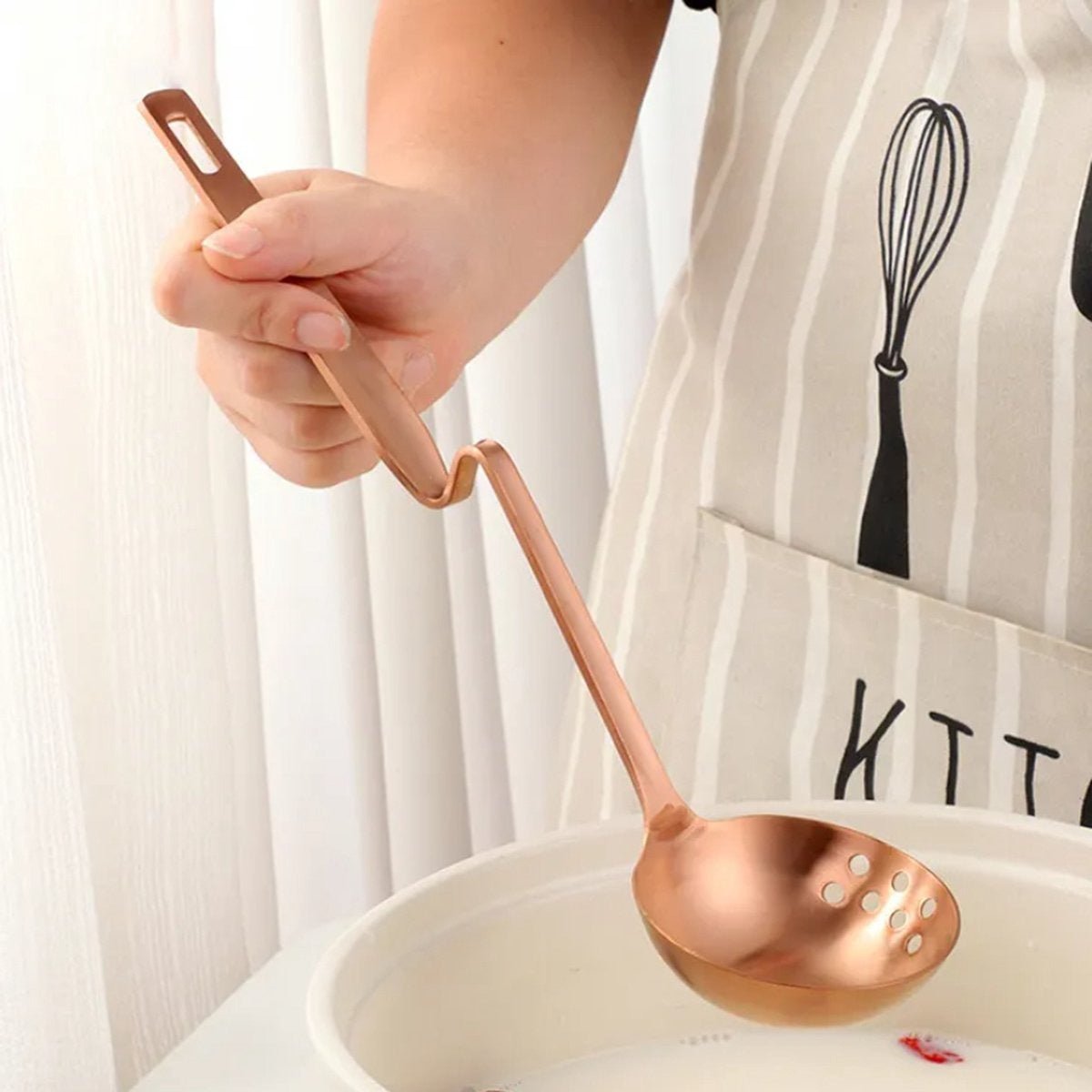 Unique Stainless Steel Soup Ladle for Everyday Kitchen Use
