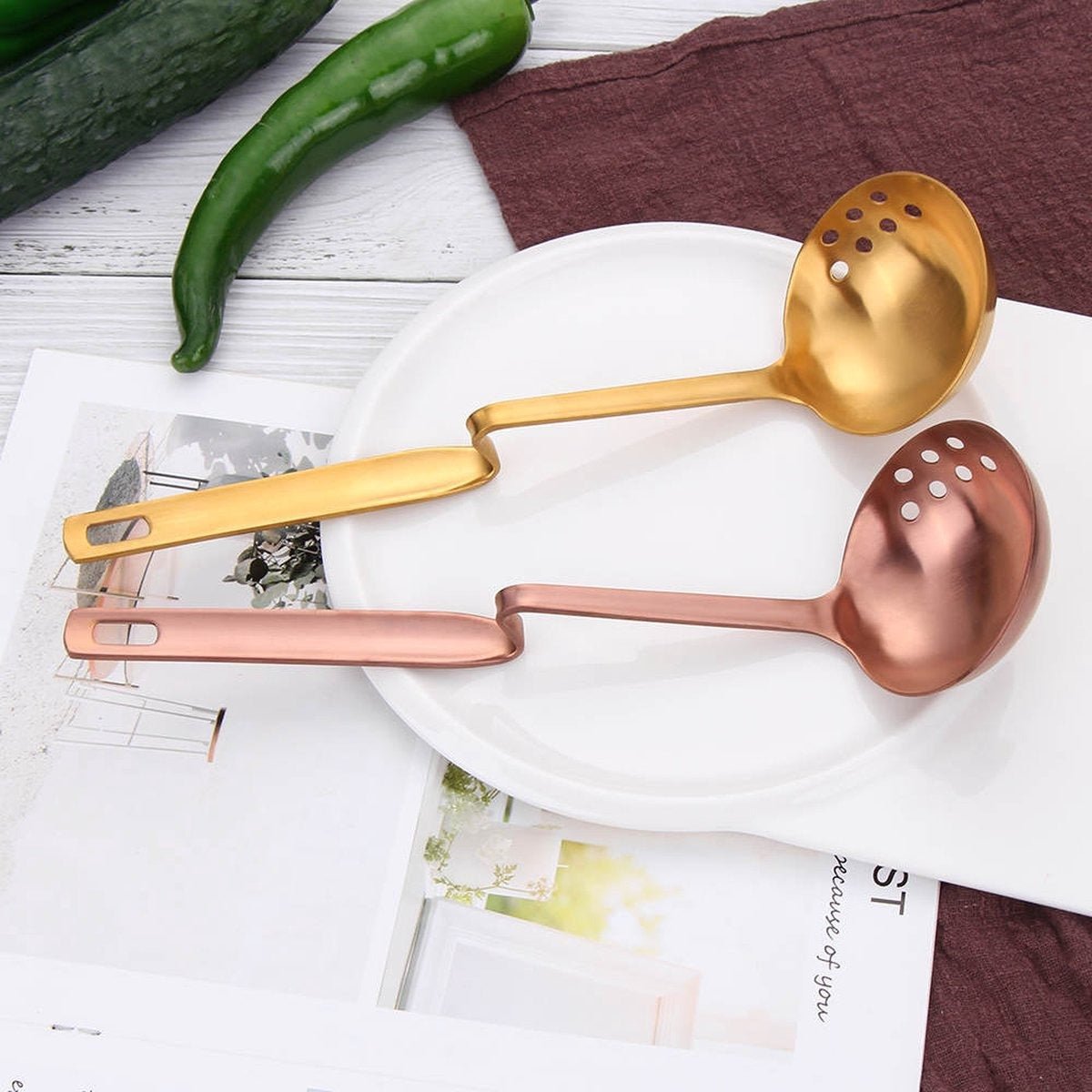 Unique Stainless Steel Soup Ladle for Everyday Kitchen Use