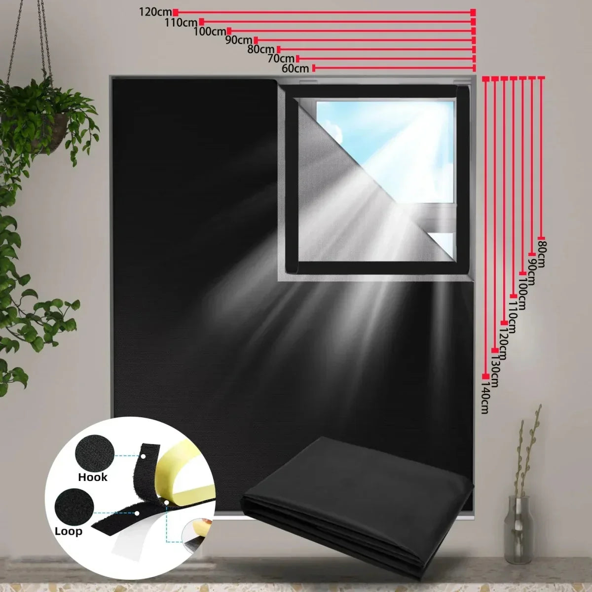 Customizable Blackout Curtain with 100% Light Blocking