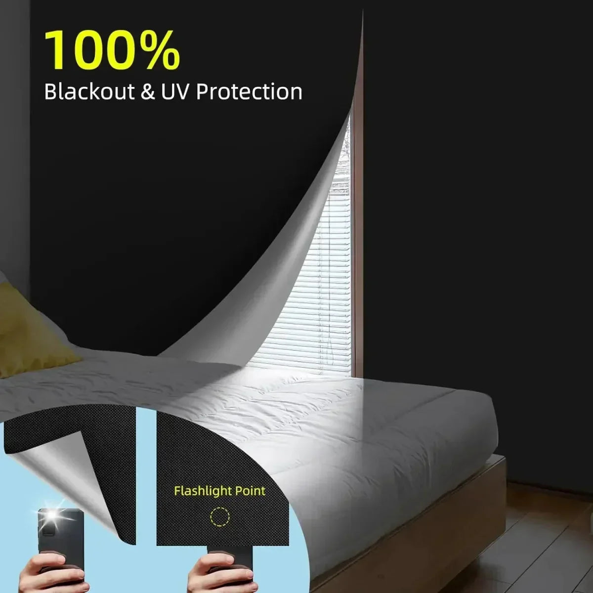 Customizable Blackout Curtain with 100% Light Blocking