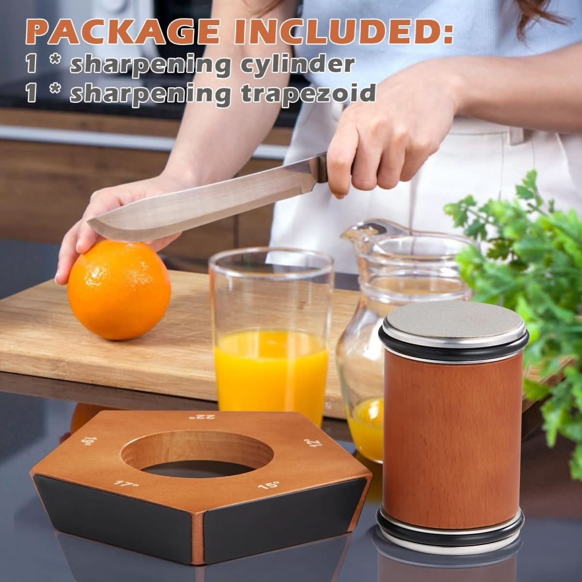 Manual Diamond Roller Knife Sharpener for Effortless Precision