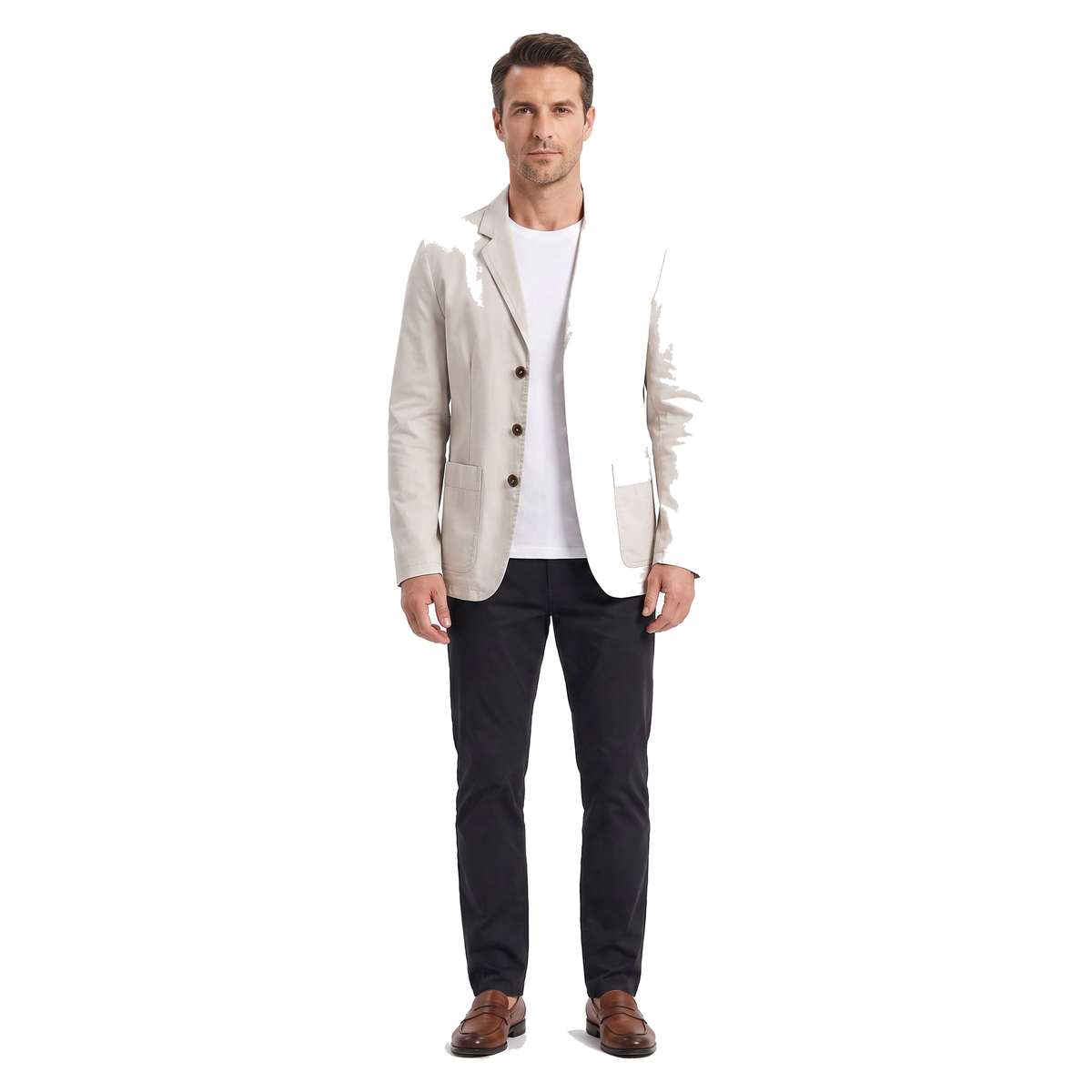 Men's Unstructured Cotton Blazer