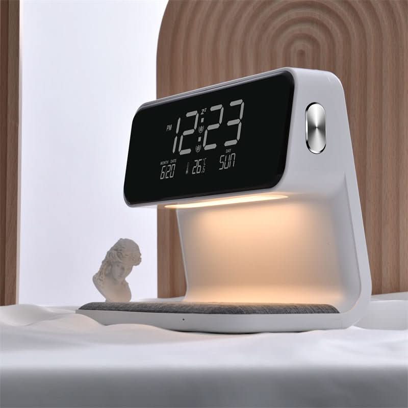 Clutter-Free Nightstand Solution with Touch Lamp