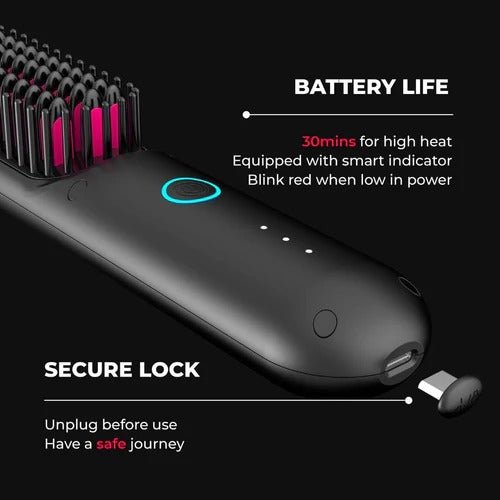 3-in-1 Heat Brush for Smooth, Frizz-Free Hair