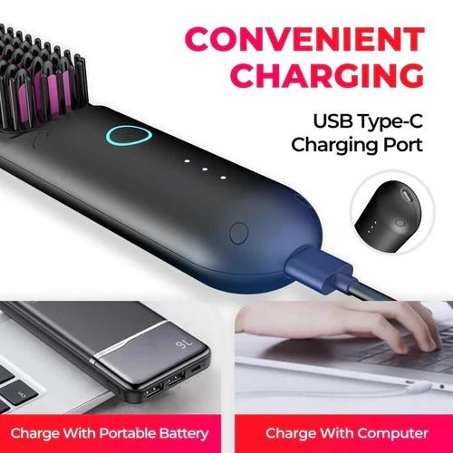 3-in-1 Heat Brush for Smooth, Frizz-Free Hair