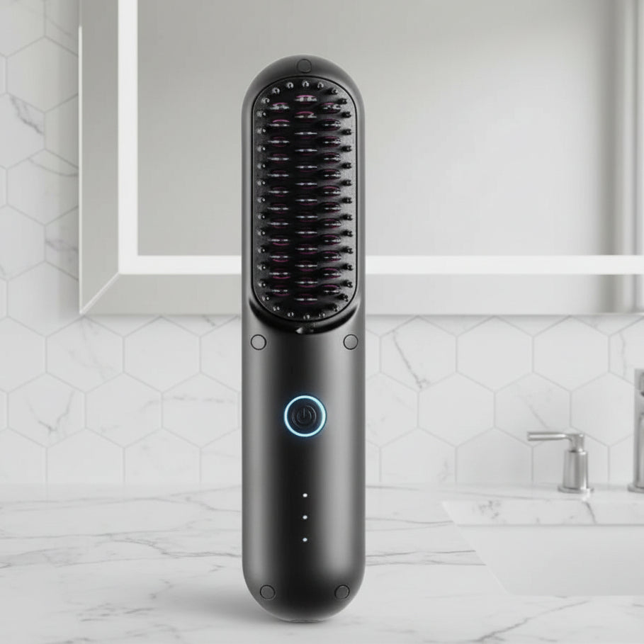 3-in-1 Heat Brush for Smooth, Frizz-Free Hair