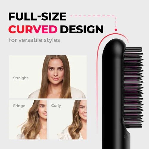 3-in-1 Heat Brush for Smooth, Frizz-Free Hair