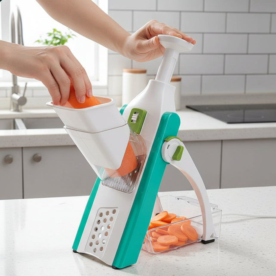 5-in-1 vegetable slicer for effortless preparation