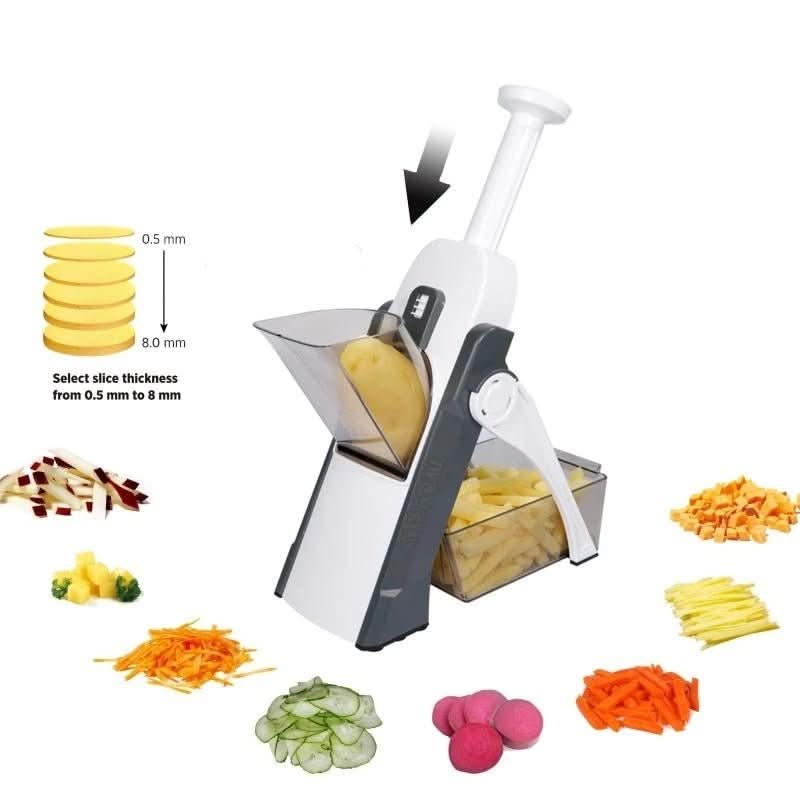 5-in-1 vegetable slicer for effortless preparation