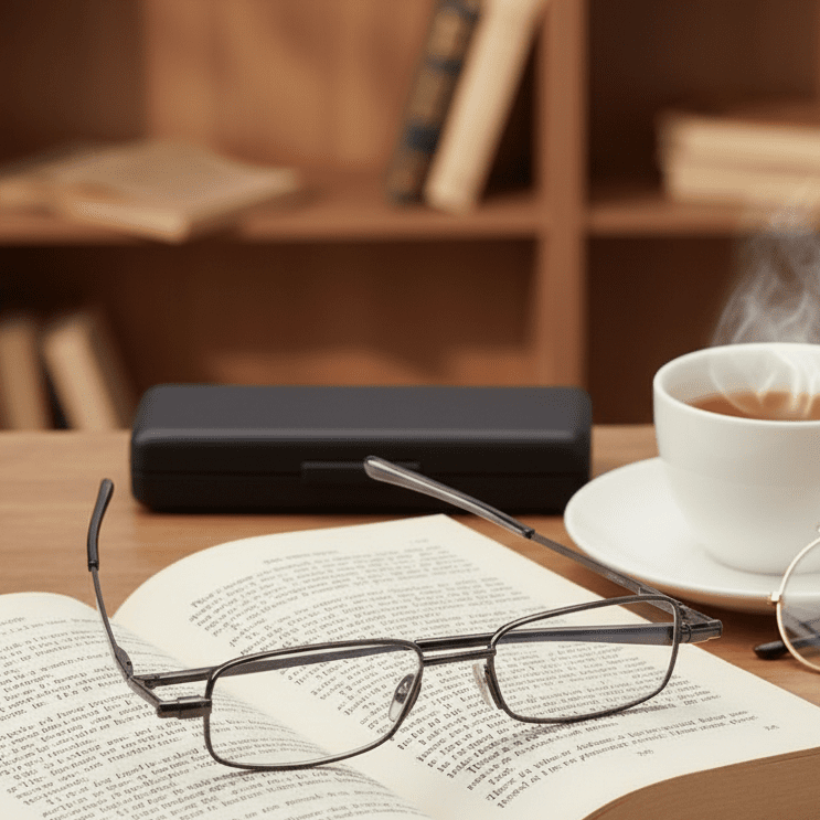 Compact Reading Glasses with Durable 90° Spring Hinge
