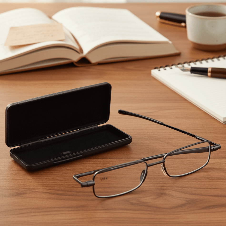 Compact Reading Glasses with Durable 90° Spring Hinge