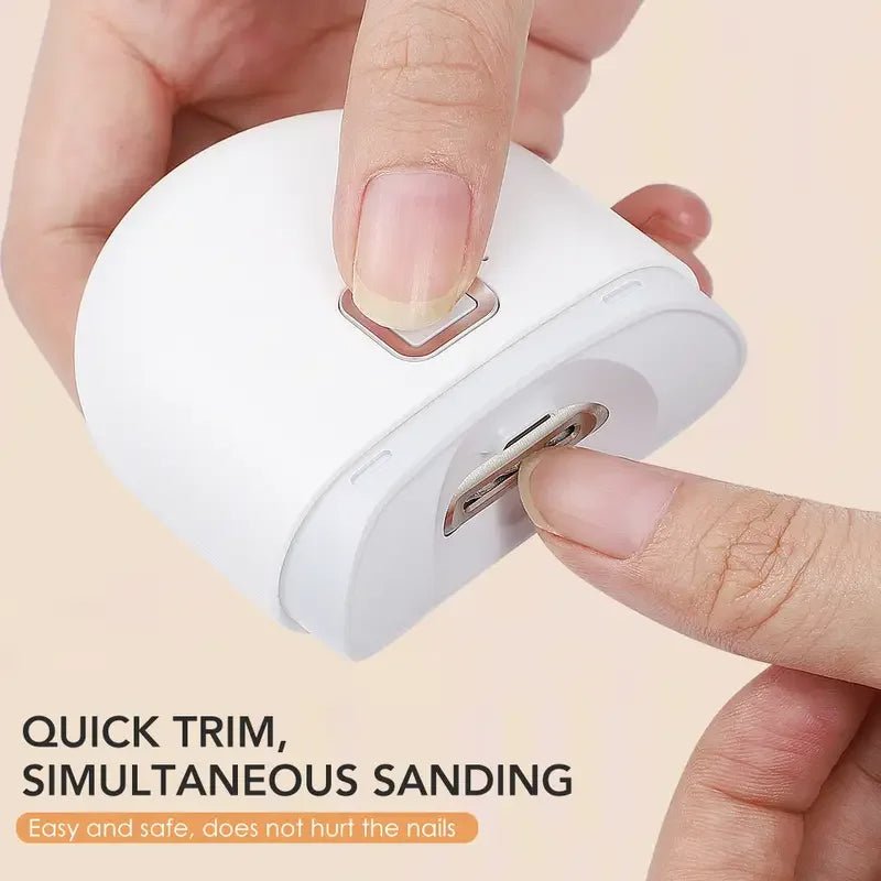 Electric Nail Clipper and Polisher for Precise Home Manicures