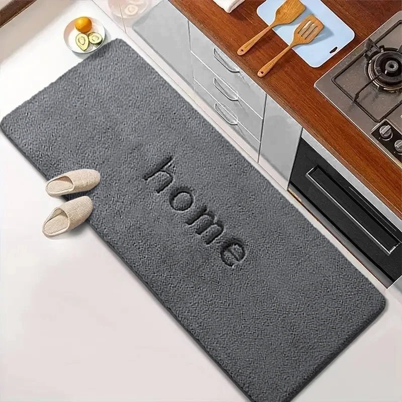 Non-Slip Absorbent Flannel Mat for Everyday Home Use