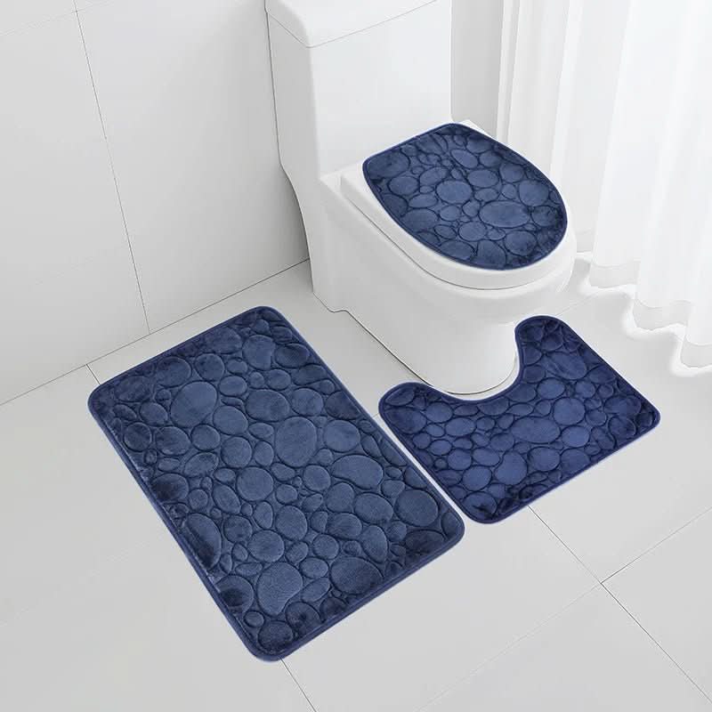 3-Piece Non-Slip Bathroom Mat Set with Comfort & Style