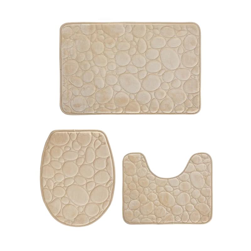 3-Piece Non-Slip Bathroom Mat Set with Comfort & Style