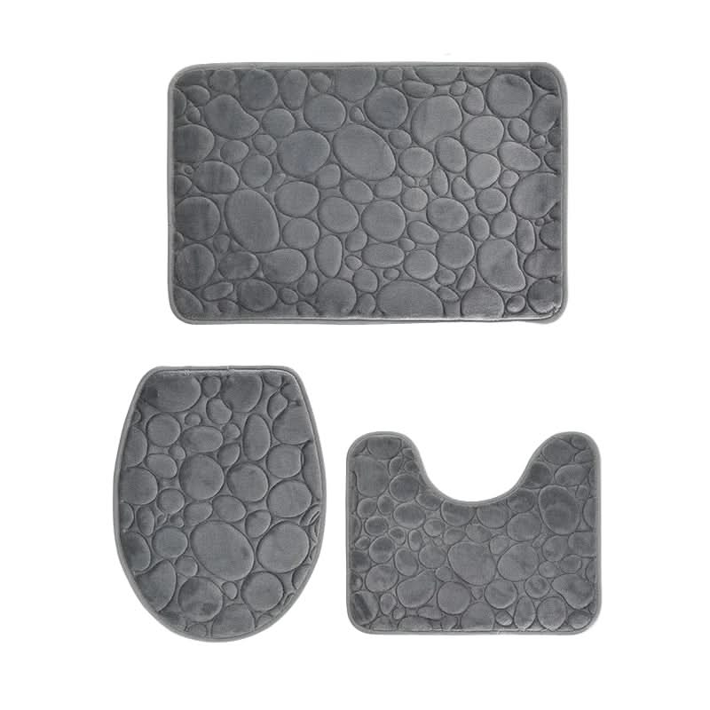 3-Piece Non-Slip Bathroom Mat Set with Comfort & Style