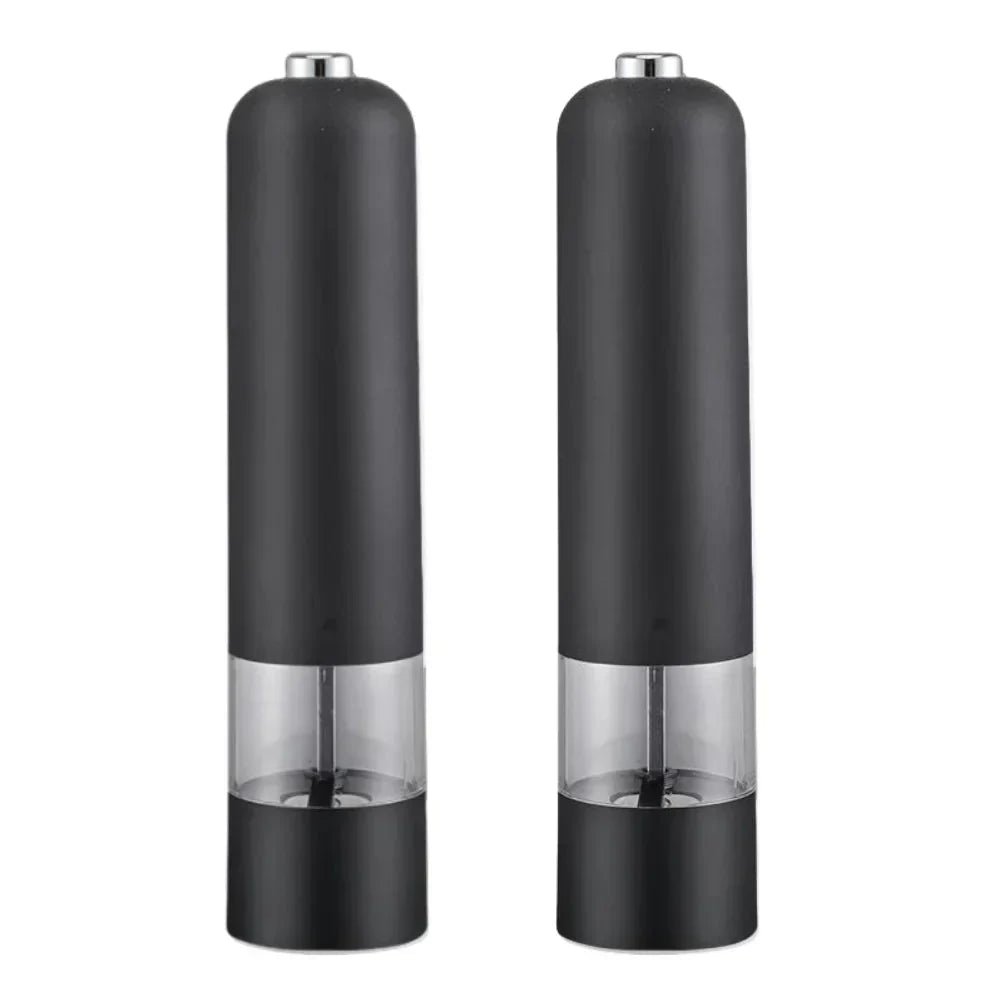 Electric Salt and Pepper Grinder Set with One-Handed Operation and Built-In Light