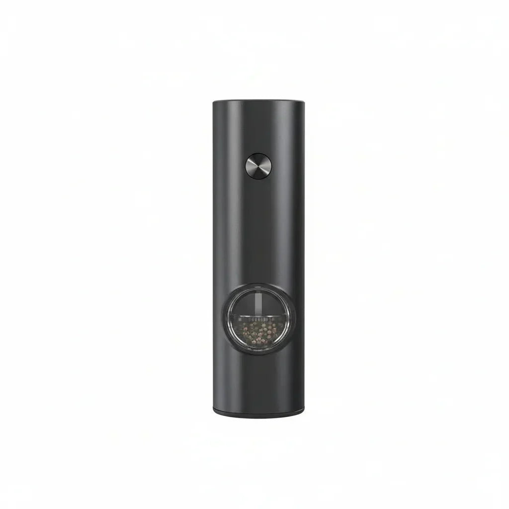 Electric Salt and Pepper Grinder Set with LED Light and Adjustable Thickness