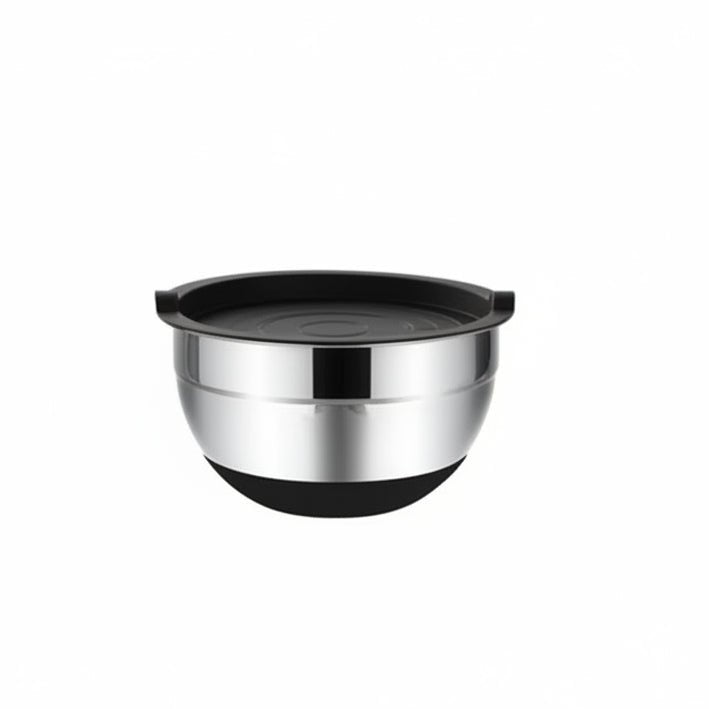 Stainless Steel Mixing Bowl with Non-Slip Silicone Bottoms
