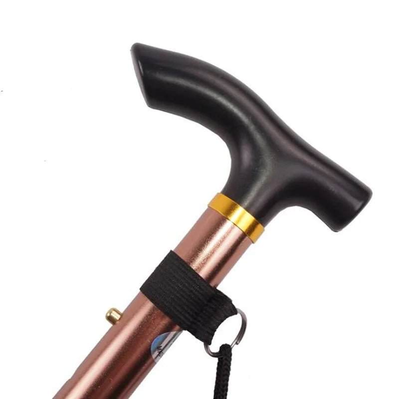 Compact Telescopic Folding Walking Stick for Controlled Hiking Support