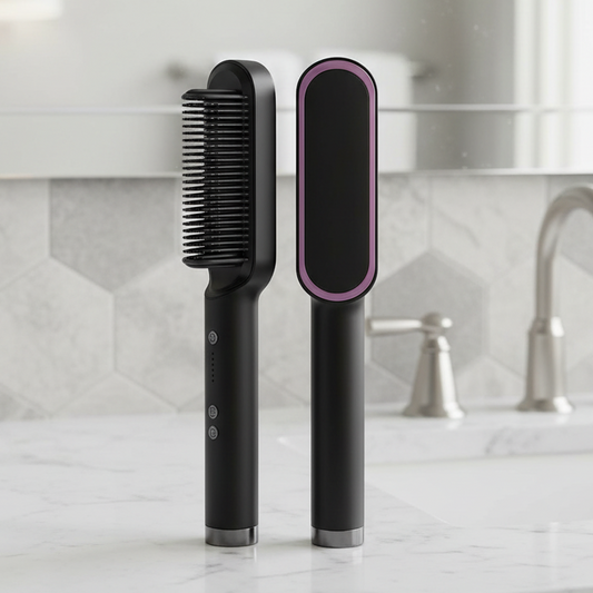 Professional Hair Straightener with Fast Heat-Up & Anti-Burn Protection