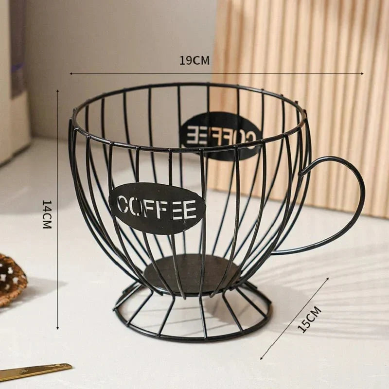 Stylish Home Shelf for Coffee Pods and Treats