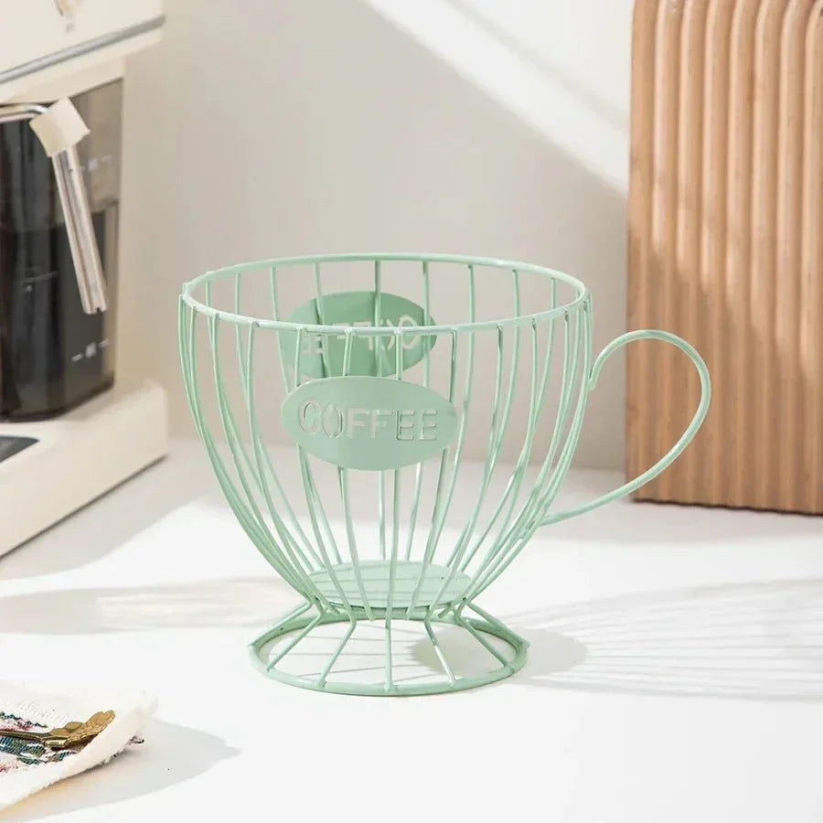 Stylish Home Shelf for Coffee Pods and Treats