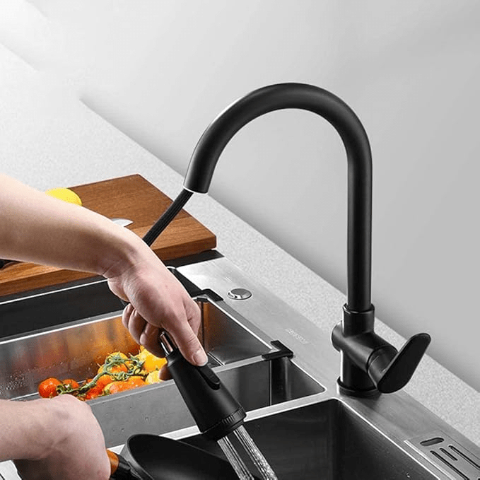 Modern Pull-Out Kitchen Faucet with Touch Sensor