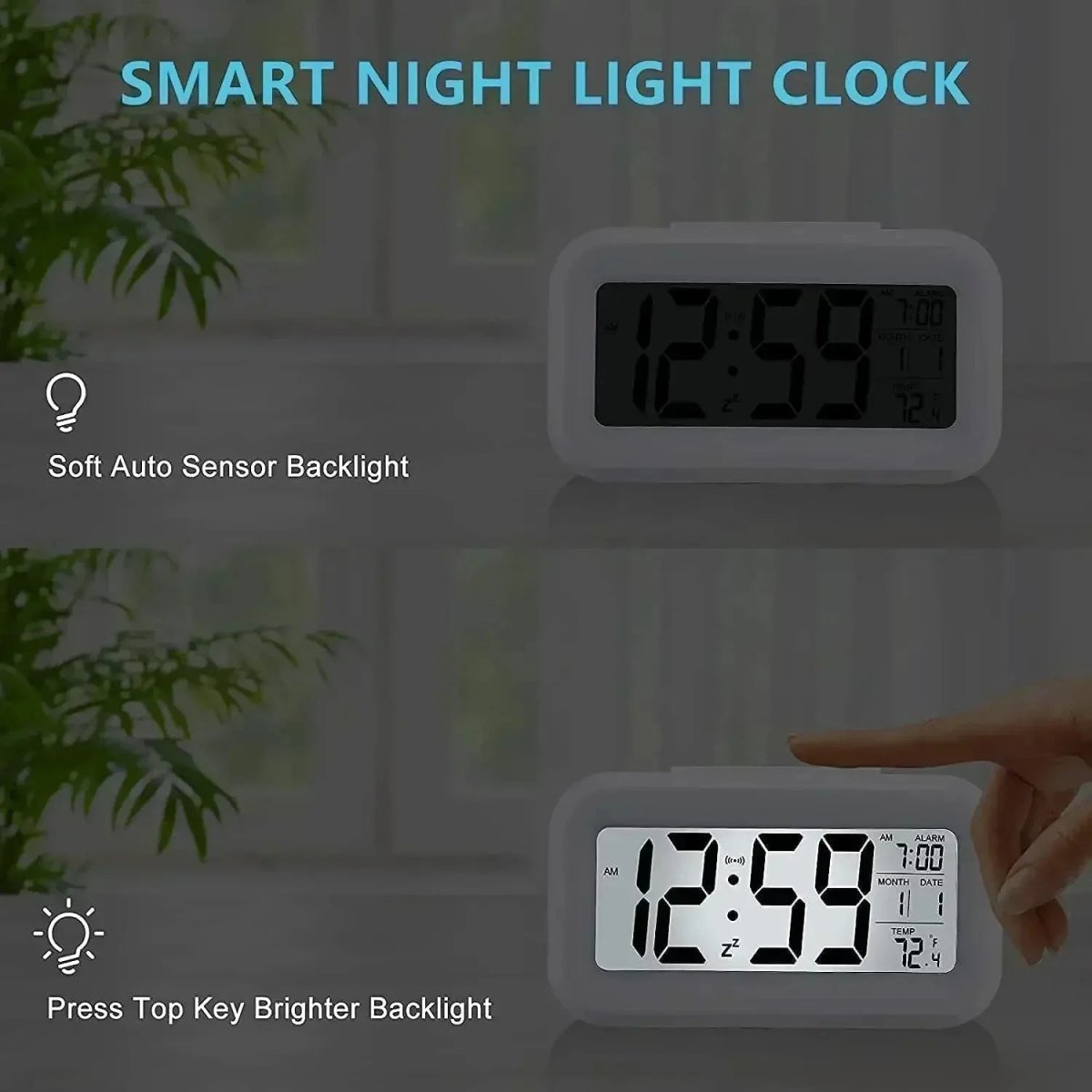 Multifunction LED Digital Alarm Clock with Snooze