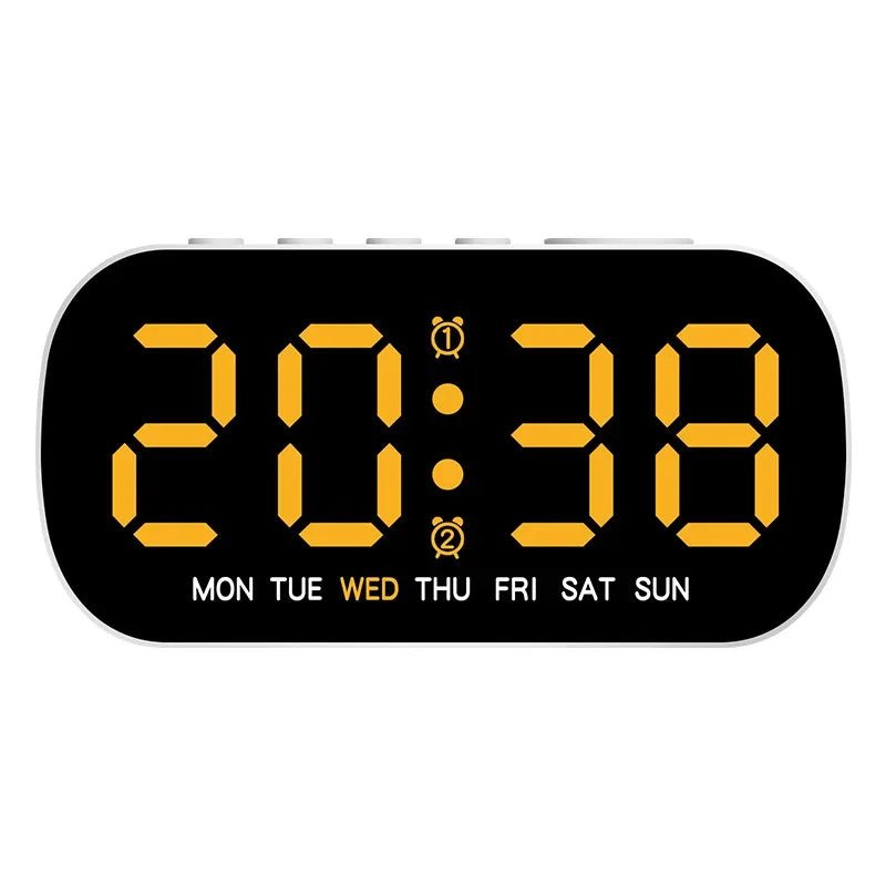 LED Digital Alarm Clock with Dual Alarm & Temperature Display