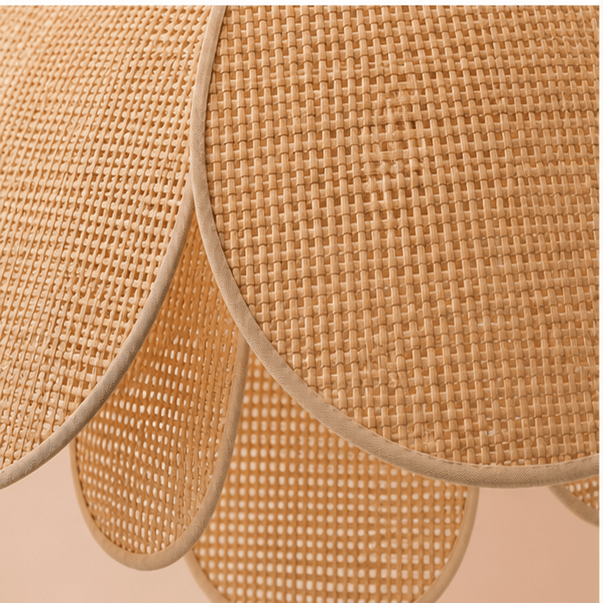 Rattan Lotus Pendant Light
