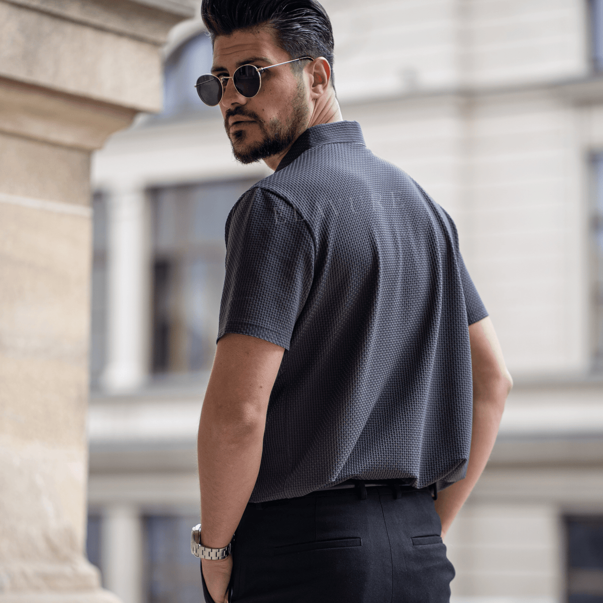 Men's Slim Fit Breathable Polo Shirt