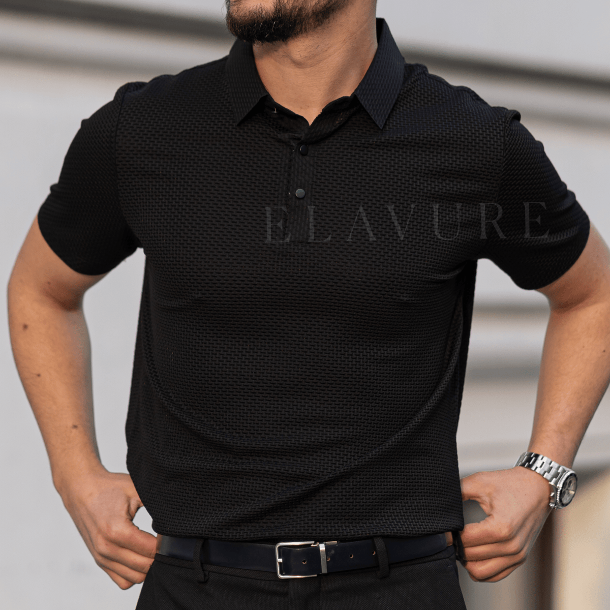 Men's Slim Fit Breathable Polo Shirt