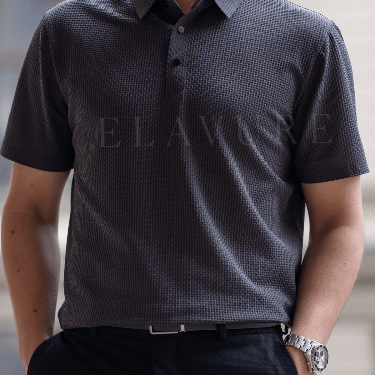 Men's Slim Fit Breathable Polo Shirt